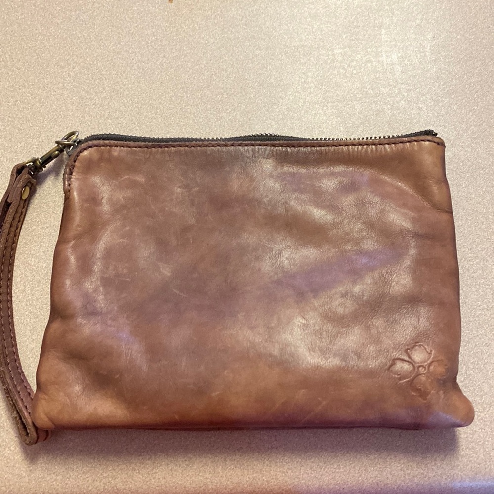 Patricia Nash leather map edition wristlet
